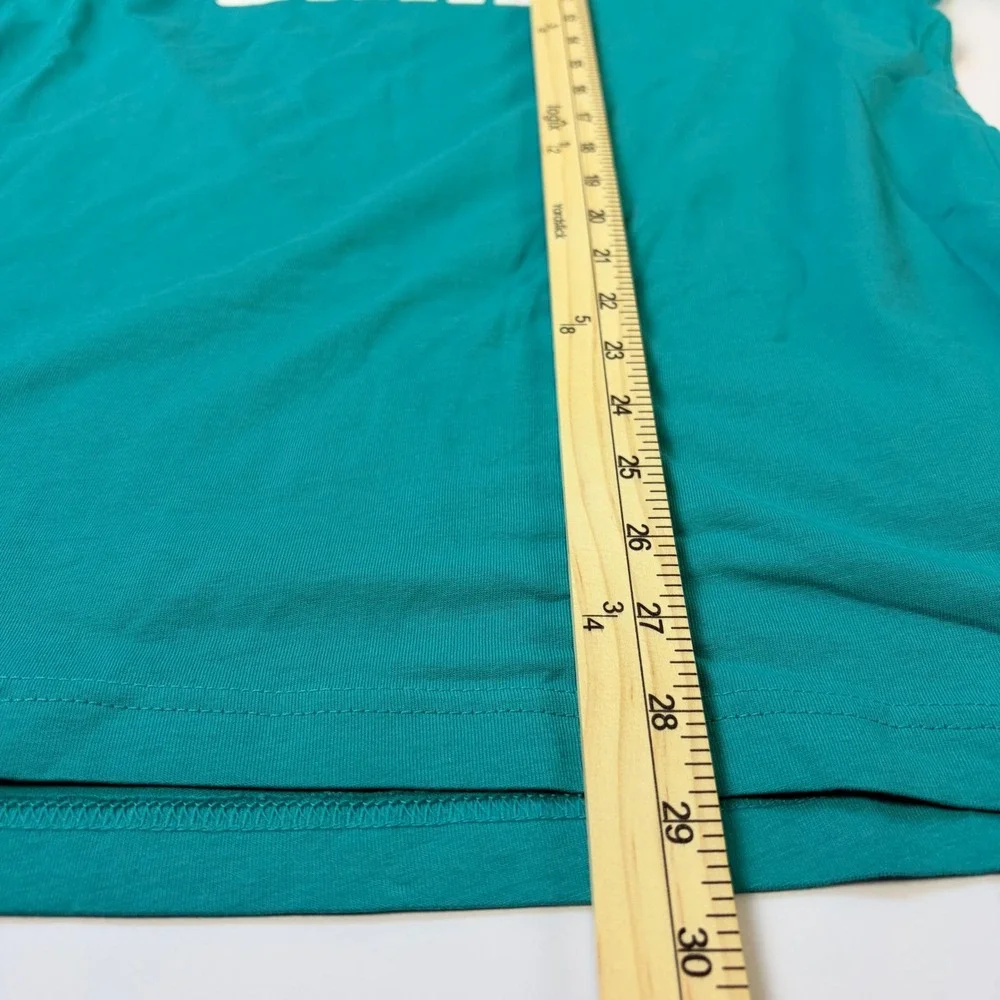 Puma Essentials 2 Col Logo Tee Mens XL Deep Aqua Graphic T-Shirt Shot Sleeve